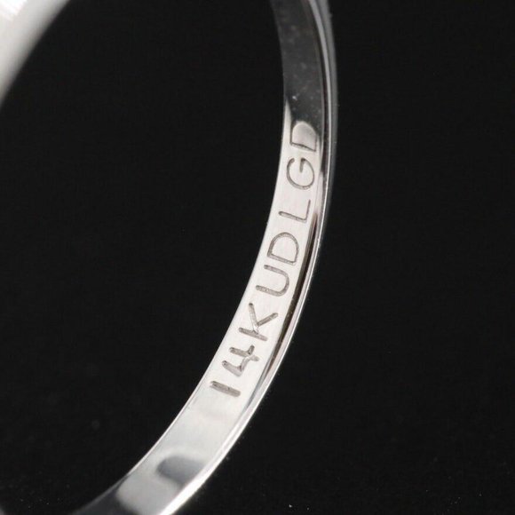 Size 7 14K White Gold 0.55 ct Lab Grown Emerald Cut Diamond Ring - Picture 7 of 7